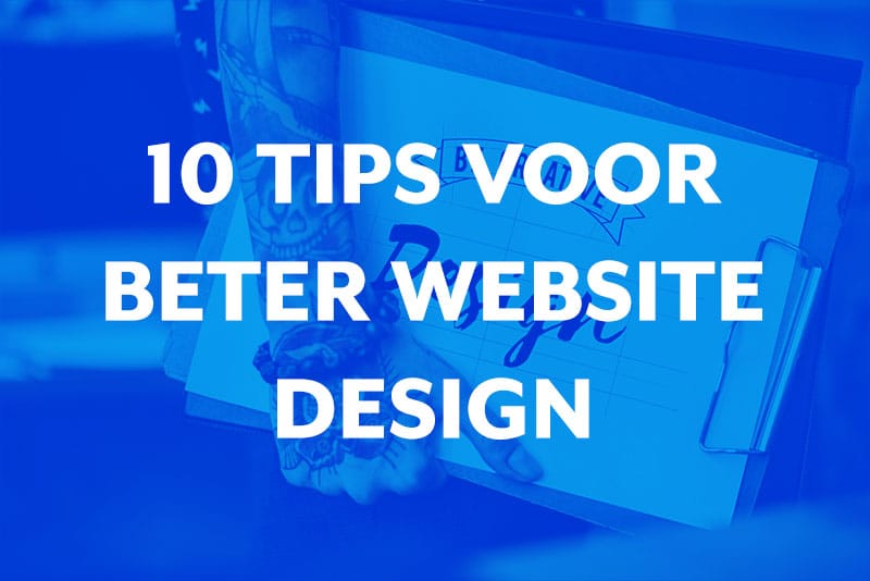 Blog thumbnail 10 tips voor een beter website design