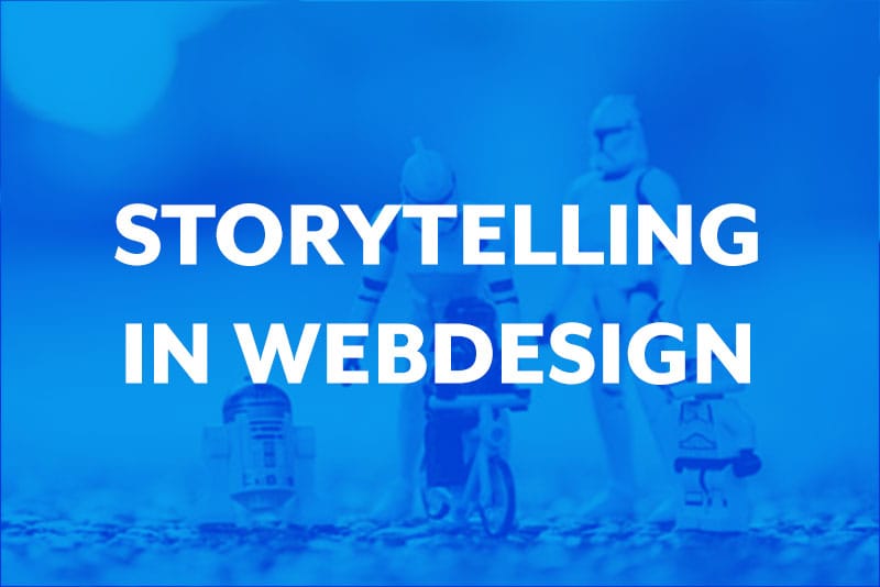 Blog thumbnail Het belang van storytelling in webdesign.